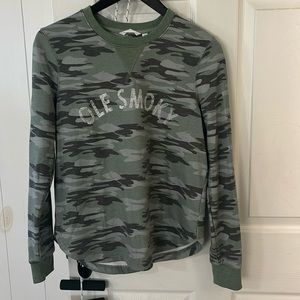 Ol’ smoky, green camo sweatshirt